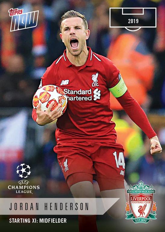 2018-19 TOPPS Now UEFA Champions League Soccer Cards - Card XI-18