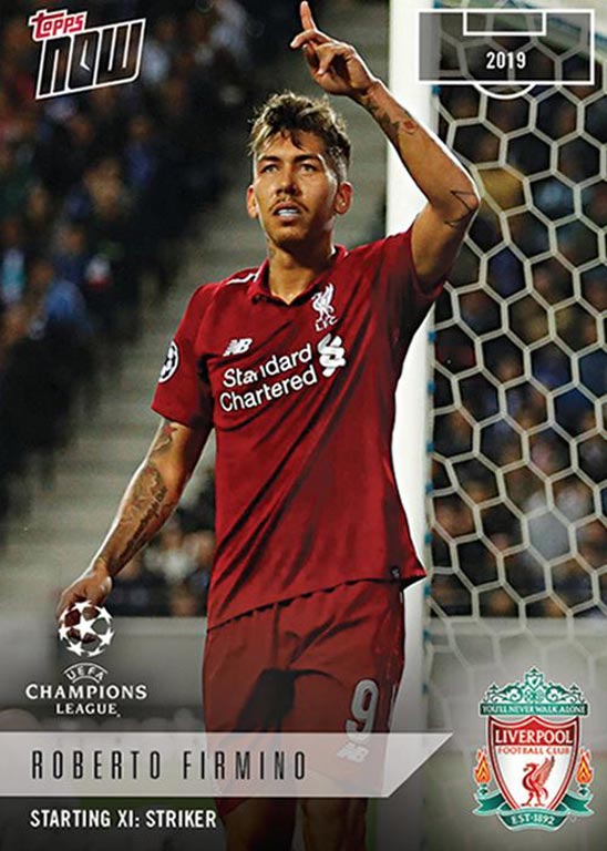 2018-19 TOPPS Now UEFA Champions League Soccer Cards - Card XI-22