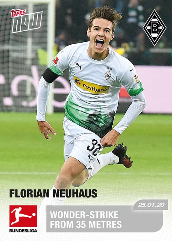 2019-20 TOPPS Now Bundesliga Soccer Cards - Card 105