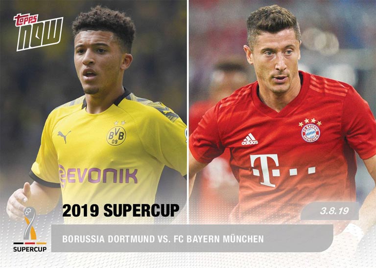2019 TOPPS Now DFL Supercup Soccer Cards - Card 001