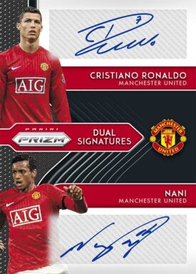 2020-21 PANINI PRIZM Premier League Soccer - Dual Signatures Autograph Card