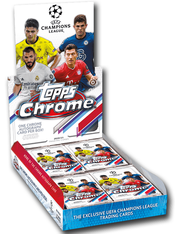 2020-21 TOPPS Chrome UEFA Champions League Soccer - Hobby Box