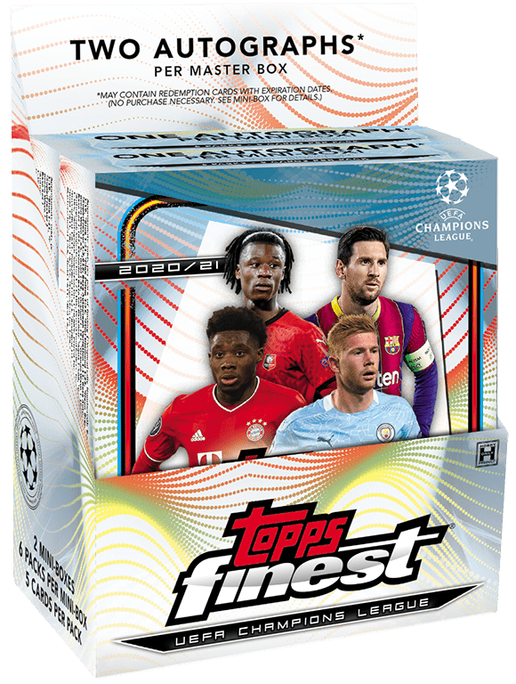 2020-21 TOPPS Finest UEFA Champions League Soccer - Master Box