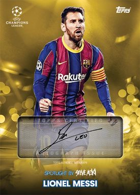 2020-21 TOPPS Football Festival by Steve Aoki UEFA Champions League Soccer Cards - Autograph Card
