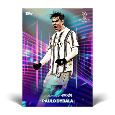 2020-21 TOPPS Football Festival by Steve Aoki UEFA Champions League Soccer Cards - Dybala