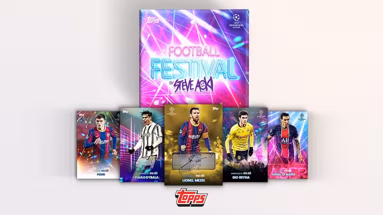 2020-21 TOPPS Football Festival by Steve Aoki UEFA Champions League Soccer Cards - Header