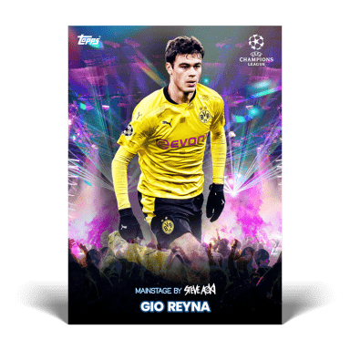 2020-21 TOPPS Football Festival by Steve Aoki UEFA Champions League Soccer Cards - Reyna