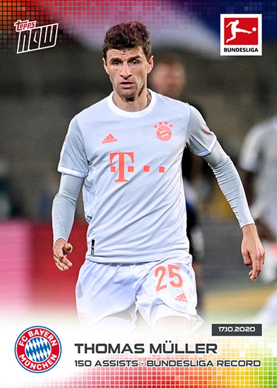 2020-21 TOPPS Now Bundesliga Soccer Cards - Card 025