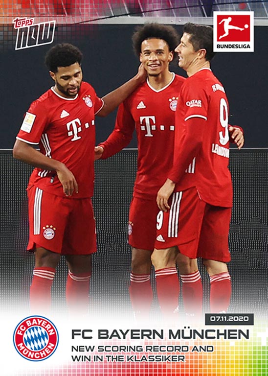 2020-21 TOPPS Now Bundesliga Soccer Cards - Card 038