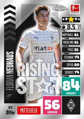 TOPPS Bundesliga Match Attax Chrome 2020/21 - Rising Star Card