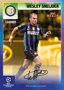 Topps Merlin 95 Heritage UEFA Champions League 2020/21 Soccer - Legend Autograph Card