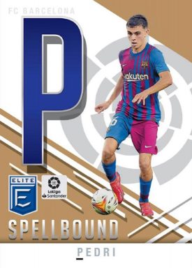 2021-22 PANINI Donruss Elite LaLiga Soccer Cards - Spellbound Insert Pedri