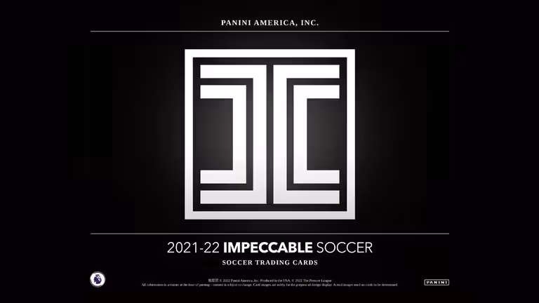 2021-22 PANINI Impeccable Premier League Soccer Cards - Header