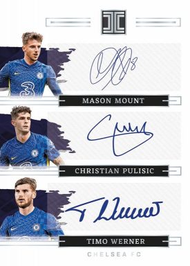 2021-22 PANINI Impeccable Premier League Soccer Cards - Triple Autograph