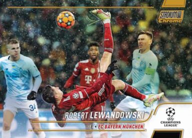 2021-22 TOPPS Stadium Club Chrome UEFA Champions League Soccer - Base Card Gold Parallel