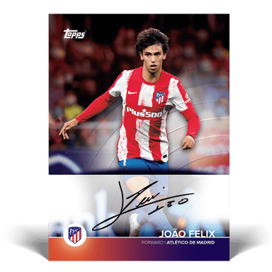 2021-22 TOPPS Atlético de Madrid Official Team Set - Felix Autograph