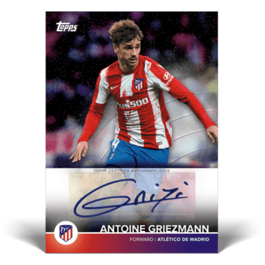 2021-22 TOPPS Atlético de Madrid Official Team Set - Griezmann Autograph