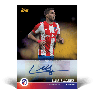 2021-22 TOPPS Atlético de Madrid Official Team Set - Suarez Autograph