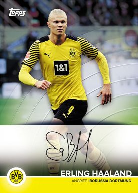 2021-22 Topps Borussia Dortmund Official Team Set Soccer Cards - Autograph Card Haaland