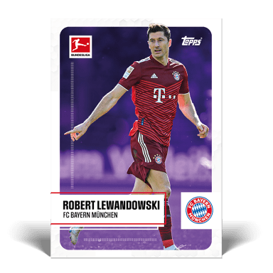 2021-22 TOPPS Bundesliga Stars of the Season Soccer Cards - Lewandowski