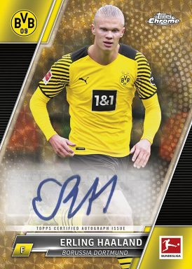 2021-22 TOPPS Chrome Bundesliga Soccer Cards - Base Autograph Haaland