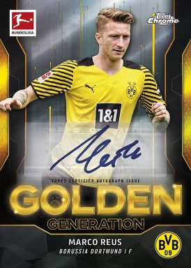 2021-22 TOPPS Chrome Bundesliga Soccer Cards - Golden Generation Autograph Reus