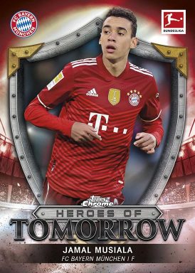 2021-22 TOPPS Chrome Bundesliga Soccer Cards - Heroes of Tomorrow Autograph Musiala
