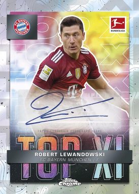 2021-22 TOPPS Chrome Bundesliga Soccer Cards - Top XI Autograph Lewandowski