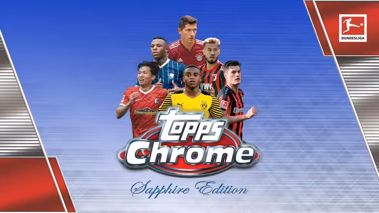 2021-22 TOPPS Chrome Sapphire Edition Bundesliga Soccer Cards - Header