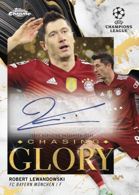 2021-22 TOPPS Chrome UEFA Champions League Soccer Cards - Chasing Glory Autograph