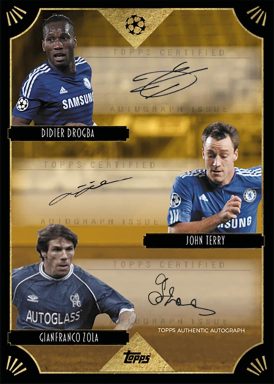 2021-22 TOPPS Deco UEFA Champions League Soccer Cards - Triple Autograph