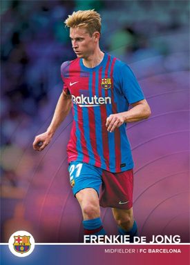 2021-22 TOPPS FC Barcelona Official Team Set Soccer Cards - De Jong