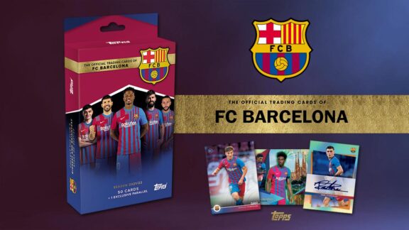 2021-22 TOPPS FC Barcelona Official Team Set Soccer Cards - Header