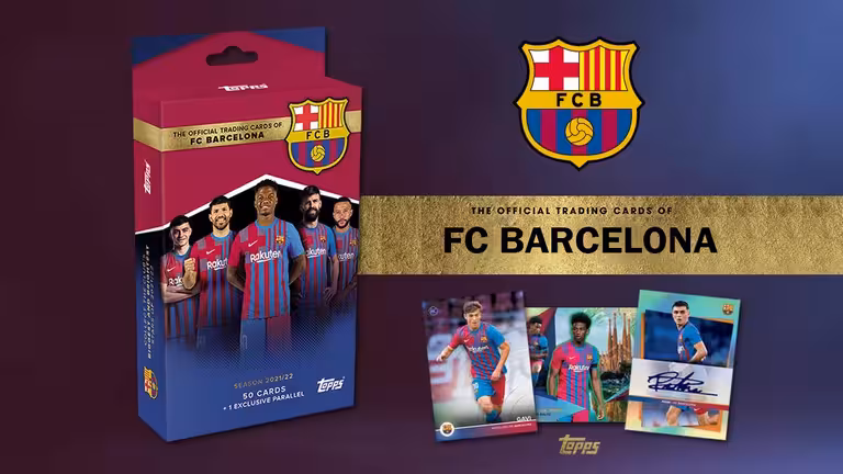 2021-22 TOPPS FC Barcelona Official Team Set Soccer Cards - Header