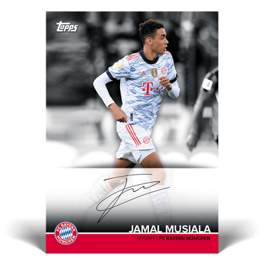 2021-22 TOPPS FC Bayern München Official Team Set Soccer Cards - Musiala Autograph