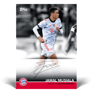 2021-22 TOPPS FC Bayern München Official Team Set Soccer Cards - Musiala Autograph