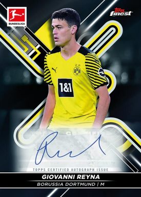 2021-22 TOPPS Finest Bundesliga Soccer Cards - Base Autograph Black Parallel