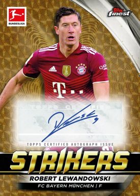 2021-22 TOPPS Finest Bundesliga Soccer Cards - Finest Strikers Autograph