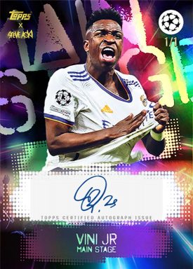 2021-22 TOPPS Football Festival by Steve Aoki UEFA Champions League Soccer Cards - Autograph Card
