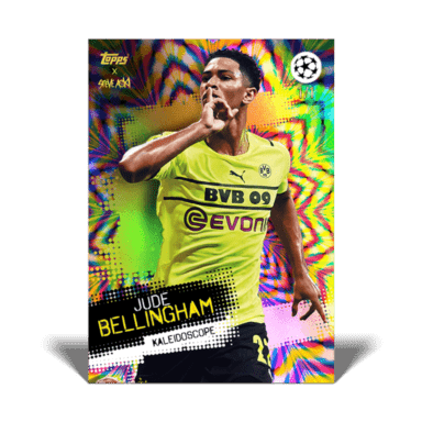 2021-22 TOPPS Football Festival by Steve Aoki UEFA Champions League Soccer Cards - Jude Bellingham Kaleidoscope