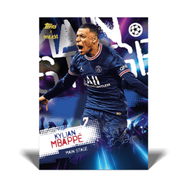 2021-22 TOPPS Football Festival by Steve Aoki UEFA Champions League Soccer Cards - Mbappé Main Stage