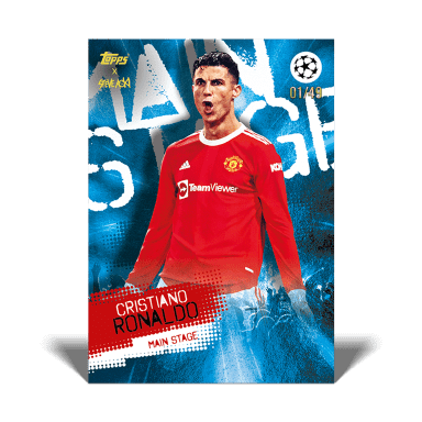 2021-22 TOPPS Football Festival by Steve Aoki UEFA Champions League Soccer Cards - Cristiano Ronaldo Main Stage