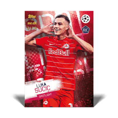 2021-22 TOPPS Football Festival by Steve Aoki UEFA Champions League Soccer Cards - Luka Sucic Spotlight
