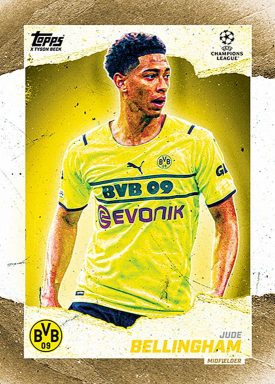 2021-22 TOPPS Gold UEFA Champions League Soccer Cards - Base Card