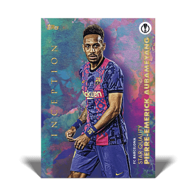 2021-22 TOPPS Inception UEFA Club Competitions Soccer Cards - Aubameyang
