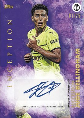 2021-22 TOPPS Inception UEFA Club Competitions Soccer Cards - Base Autograph