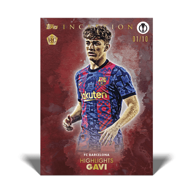 2021-22 TOPPS Inception UEFA Club Competitions Soccer Cards - Gavi