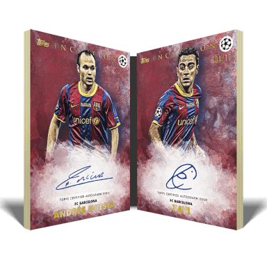 2021-22 TOPPS Inception UEFA Club Competitions Soccer Cards - Legend Dual Book Autograph Barcelona