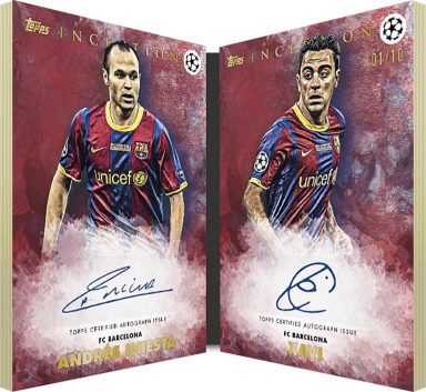 2021-22 TOPPS Inception UEFA Club Competitions Soccer Cards - Legend Dual Book Autograph