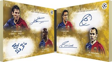 2021-22 TOPPS Inception UEFA Club Competitions Soccer Cards - Quad Book Autograph